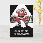 Sinterklaas Kerstman Kaart (Gele Bloem)