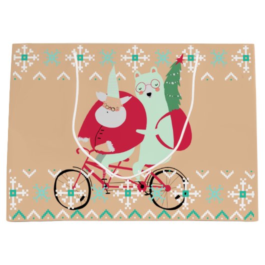 Sinterklaas Kerstmis feestdagen Grappig Groot Cadeauzakje (Voorkant)