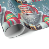 Sinterklaas Kerstmis Gepersonaliseerde Kinder Cadeaupapier (Rol Hoek)