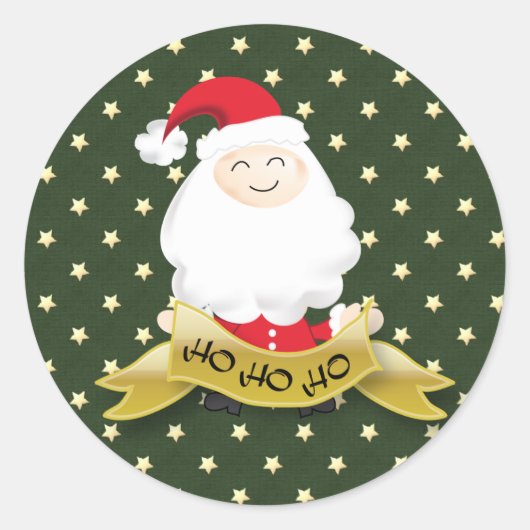 Sinterklaas Kerstmis Ho Ho Ho sticker (Voorkant)
