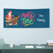 Sinterklaas Kerstmis in juli Barbecuefeest Spandoek (Beurs)