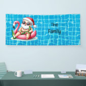 Sinterklaas Kerstmis in juli Pool Party Spandoek (Beurs)