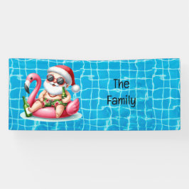 Sinterklaas Kerstmis in juli Pool Party Spandoek