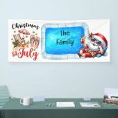 Sinterklaas Kerstmis in juli Pool Party Spandoek (Beurs)