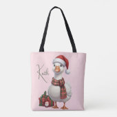 Sinterklaas Kerstmis Naam Feestdag Cadeau Tote Bag (Achterkant)
