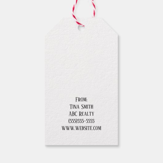 Sinterklaas Kerstmis Pop Door Cadeaulabel (Achterkant)