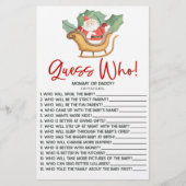 Sinterklaas Kerstmis Raad eens wie! Baby shower sp Briefpapier (Voorkant)