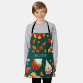 Sinterklaas Kerstmis speelgoed Retro Patroon Schort (Gedragen)