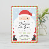 Sinterklaas Kerstmis uitnodiging voor kinderen (Staand voorkant)