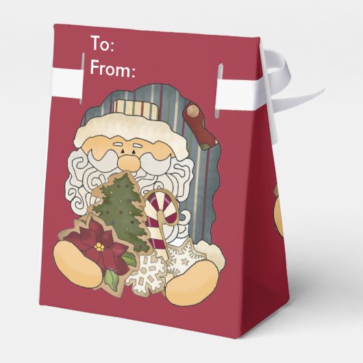 Sinterklaas Kerstmis vakantie geschenkdoos Bedankdoosjes (Achterkant)