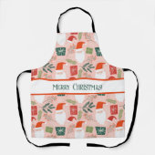 Sinterklaas Kerstmis Whimsy bakken Schort (Voorkant)