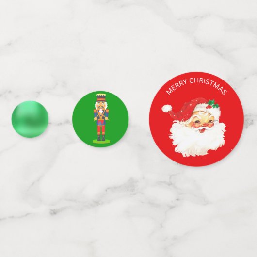 Sinterklaas, kerstrek, voedingskraker en blaasjes confetti (Achterkanten)