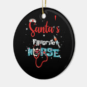 Sinterklaas kerststethoscoop, favoriete zuster keramisch ornament (Links)