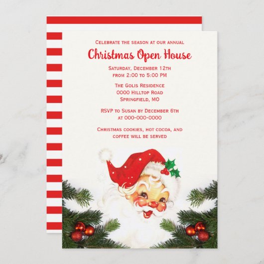  Sinterklaas Kerstvakantie Open Huis Kaart (Voorkant / Achterkant)