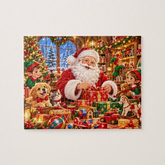 Sinterklaas' Kerstwerkplaats Legpuzzel (Horizontaal)