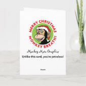 Sinterklaas kijkt feestdagen kaart (Achterkant)