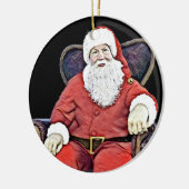 Sinterklaas kijkt keramisch ornament (Links)