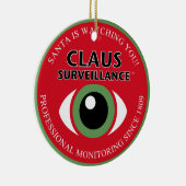 Sinterklaas kijkt keramisch ornament (Rechts)