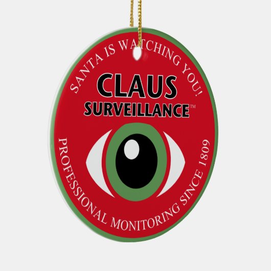 Sinterklaas kijkt keramisch ornament (Rechts)