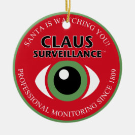 Sinterklaas kijkt keramisch ornament