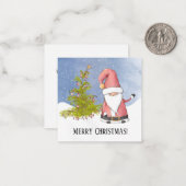 Sinterklaas Klant Vrolijk Kerstfeest Notitiekaartje (Voorkant / Achterkant in situ)