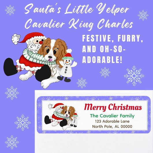 Sinterklaas' Kleine Helper Cavalier King Charles K Etiket