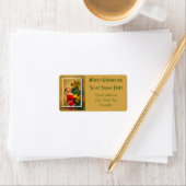 Sinterklaas Klimmen de Kerstboom -  Etiket (Insitu)