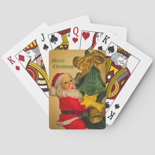 Sinterklaas Klimmen de Kerstboom -  Pokerkaarten (Achterkant)