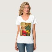 Sinterklaas Klimmen de Kerstboom - T-shirt (Voorkant volledig)