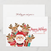 Sinterklaas, koffiezetapparaten,Prettige feestdage (Voorkant / Achterkant)