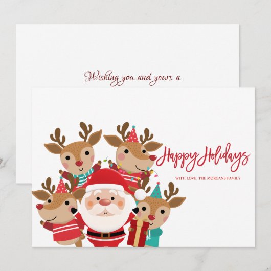 Sinterklaas, koffiezetapparaten,Prettige feestdage (Voorkant / Achterkant)