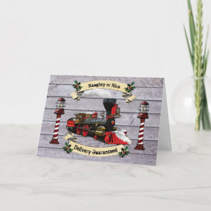 Sinterklaas kolentrein vanuit de Noordpool Feestdagen Kaart