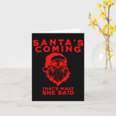 Sinterklaas komt Dat is wat ze zei Ongepast  Kaart (Gele Bloem)