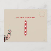 Sinterklaas komt naar de stad met het vaccin feestdagenkaart (Achterkant)