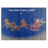 "Sinterklaas komt naar de stad" Snijplank (Voorkant)