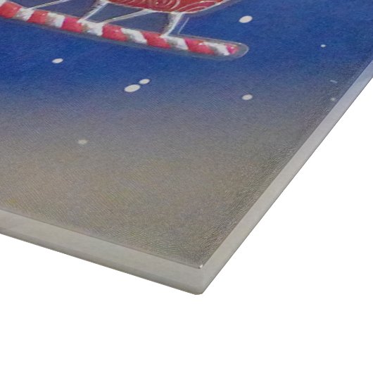 "Sinterklaas komt naar de stad" Snijplank (Hoek)