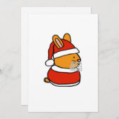 Sinterklaas Konijn Oud | Cadeau Cute Bunny Konijn Feestdagenkaart (Voorkant / Achterkant)