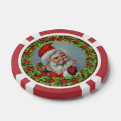  Sinterklaas krans Vrolijk kerstbericht Poker Chips (Enkel)