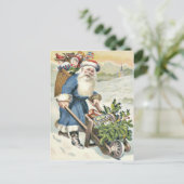 Sinterklaas kruiwagen Evergreen Speelgoed Snoep Feestdagenkaart (Staand voorkant)