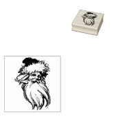 Sinterklaas  kunst rubberstempel (Gestempeld)