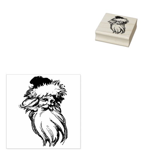 Sinterklaas  kunst rubberstempel (Gestempeld)