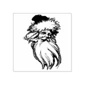 Sinterklaas kunst rubberstempel (Afrduk)