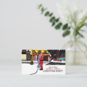 Sinterklaas' kus op Broadway, Kerstfeest ticket Informatiekaartje (Staand voorkant)