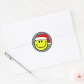 Sinterklaas Lachend Gezicht Emoji Ronde Sticker (Envelop)