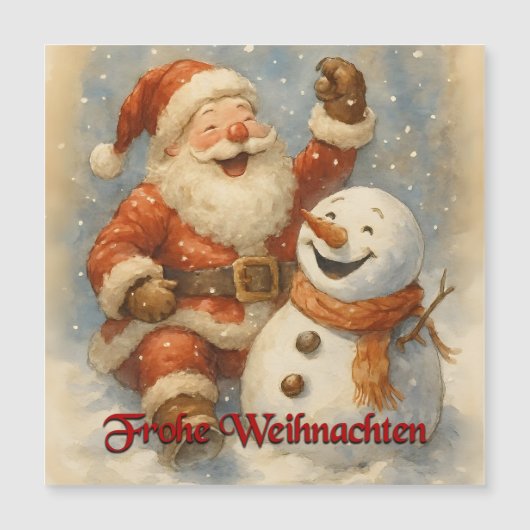 Sinterklaas lacht in wintermagie (Voorkant)