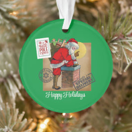 Sinterklaas langs de schoorsteen Acryl Ornament