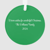 Sinterklaas langs de schoorsteen Acryl Ornament (achterkant)