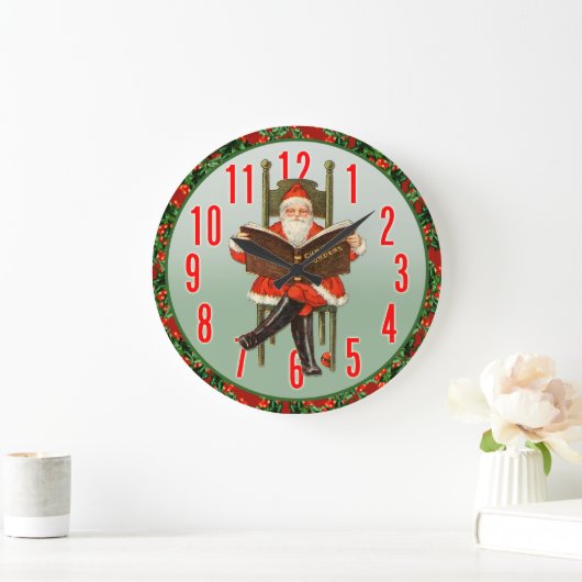 Sinterklaas leest wandklok (Huis)