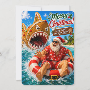 Sinterklaas' Leuke Avonturen Blijf Lief en Zwem Feestdagenkaart