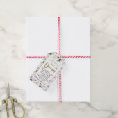Sinterklaas' Magische Kerst Sleutelhanger Cadeaulabel (Met Touw)